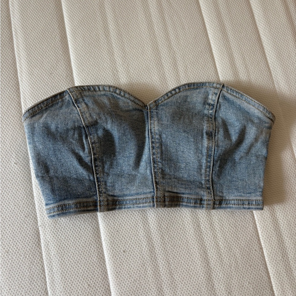PacSun Blue Denim Top